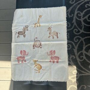 Vintage 1960 Animal Print Quilt Block Muslin